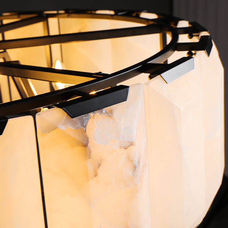 Huxley Calcite Round Chandelier 19"