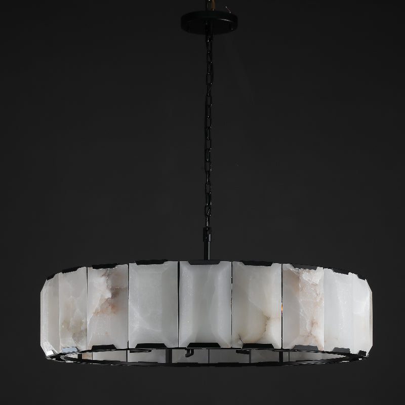 Huxley Calcite Round Chandelier 43"