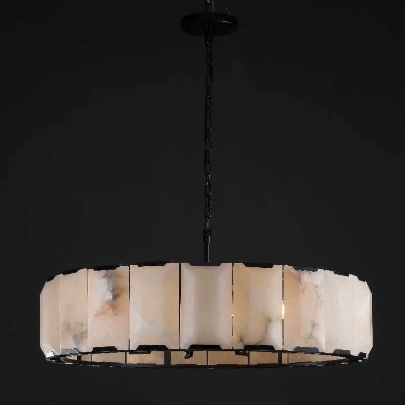Huxley Calcite Round Chandelier 43"