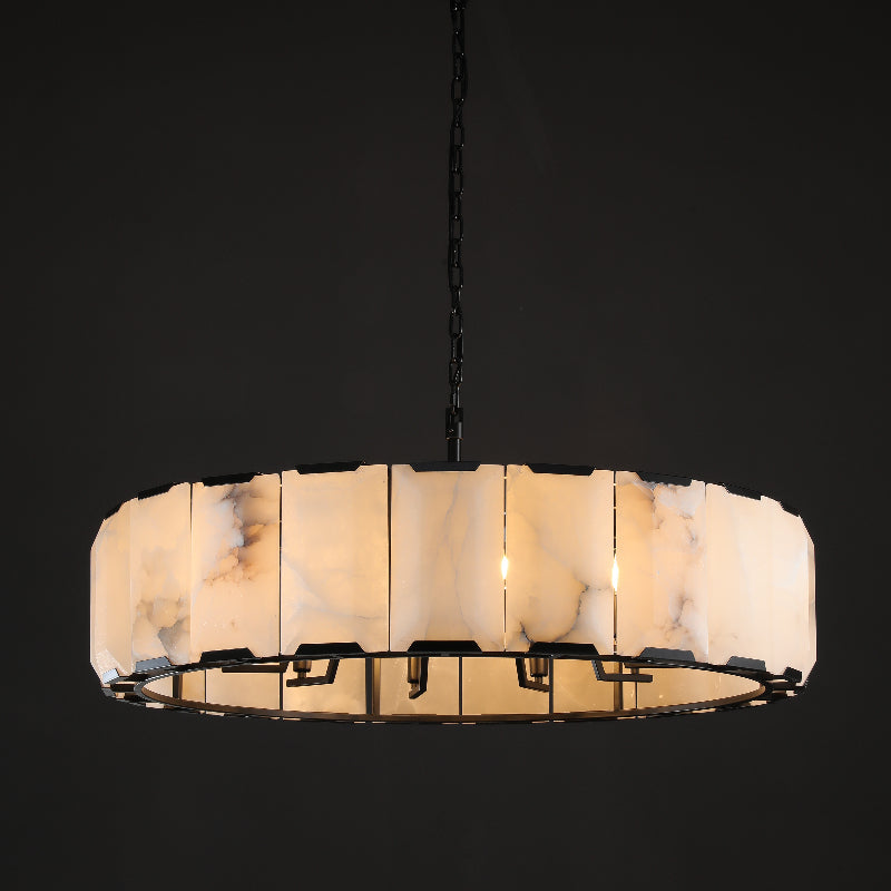 Huxley Calcite Round Chandelier 43"