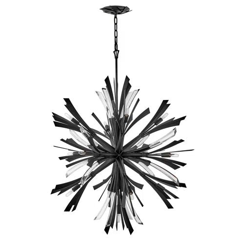 Bergamots 13 Lights Chandelier 42"H