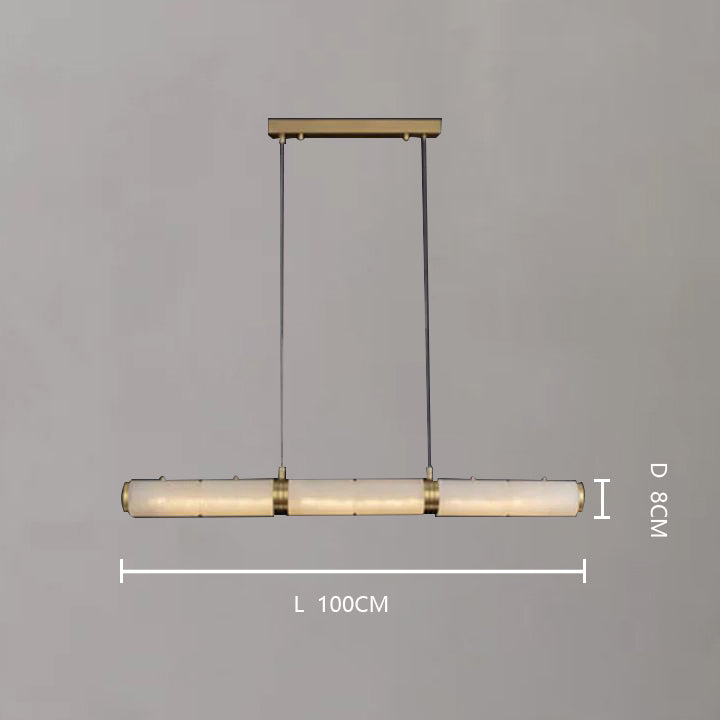 Alabaster Modern Linear Chandelier - detail 11