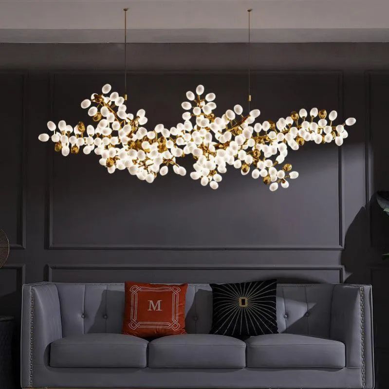 Pretty Grape Linear Chandelier For Dining Room - detail 2