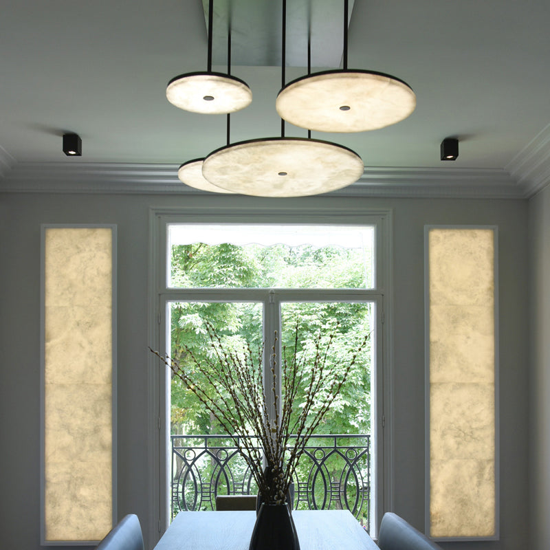 Seraphina Luxurious Contemporary Alabaster Pendant Light for Living and Dining Spaces - detail 2