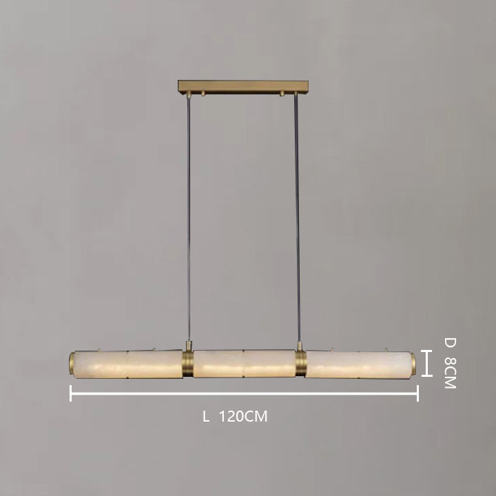 Alabaster Modern Linear Chandelier - detail 10