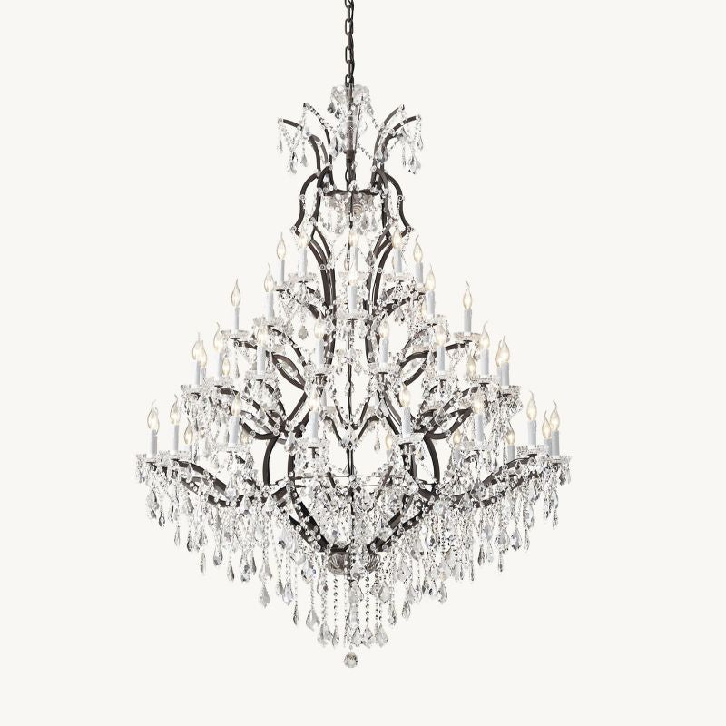 19TH C. Crystal Outdoor Chandelier 60” - detail 2