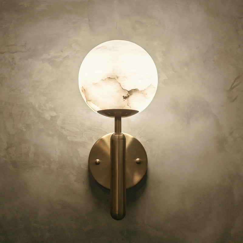 Aurora Alabaster Global Wall Light, Bedroom Wall Light - detail 2