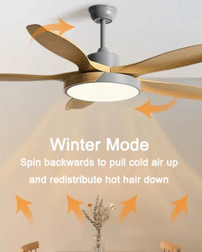 Homevator Scandi Reversible Ceiling Fan with Light-HV5002