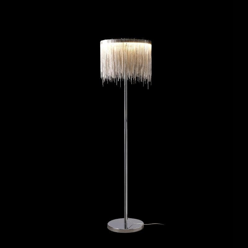 Alisa Luxury Hardware Aluminum Chain Tassel Floor Lamp - product detail 2