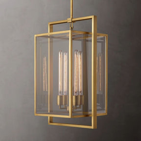 Beckman Glass Lantern Modern Pendant - detail 6