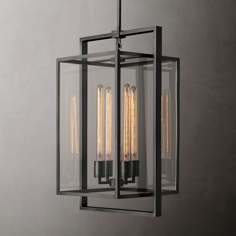 Beckman Glass Lantern Modern Pendant - detail 8