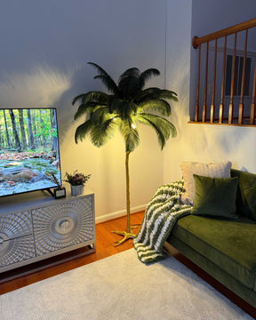 Homevator Feather Palm Tree Floor Lamp-HV7000
