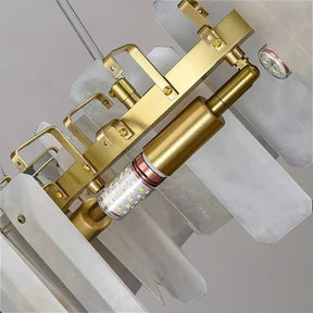 Alabaster Square Sheet Round Chandelier - detail 3
