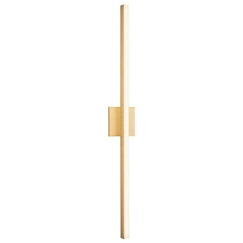 37 High Brushed Gold LED Wall Sconce