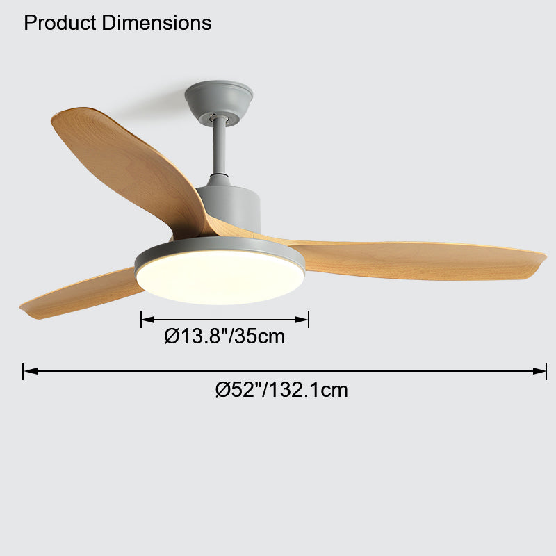 Homevator Scandi Reversible Ceiling Fan with Light-HV5002