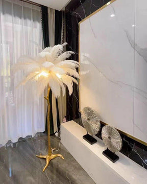 Homevator Feather Palm Tree Floor Lamp-HV7000