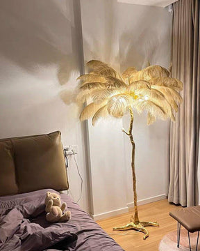 Homevator Feather Palm Tree Floor Lamp-HV7000