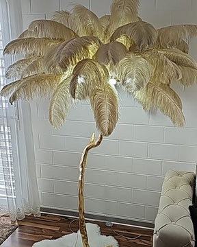 Homevator Feather Palm Tree Floor Lamp-HV7000
