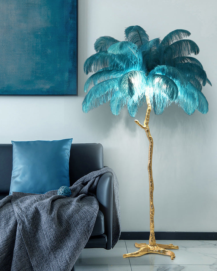 Homevator Feather Palm Tree Floor Lamp-HV7000