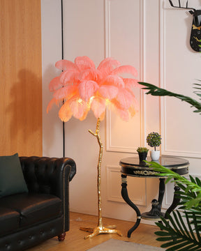 Homevator Feather Palm Tree Floor Lamp-HV7000