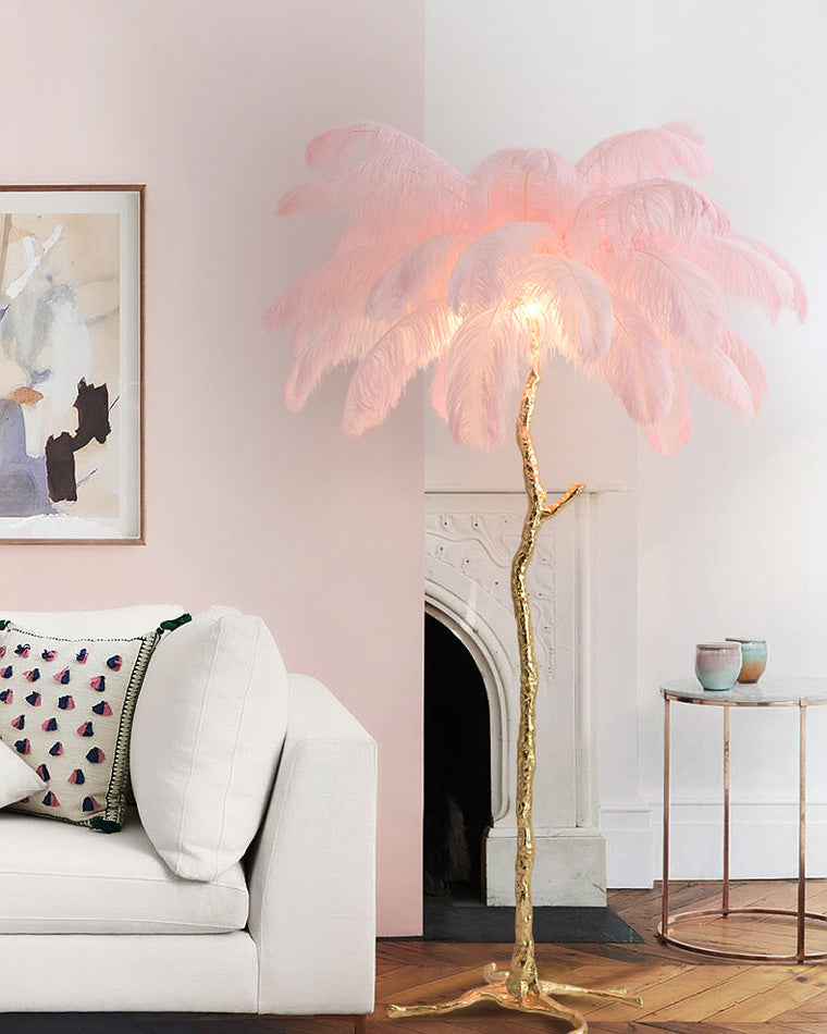 Homevator Feather Palm Tree Floor Lamp-HV7000