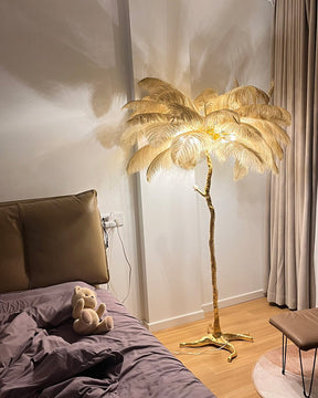Homevator Feather Palm Tree Floor Lamp-HV7000