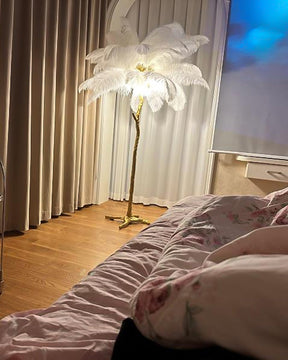 Homevator Feather Palm Tree Floor Lamp-HV7000