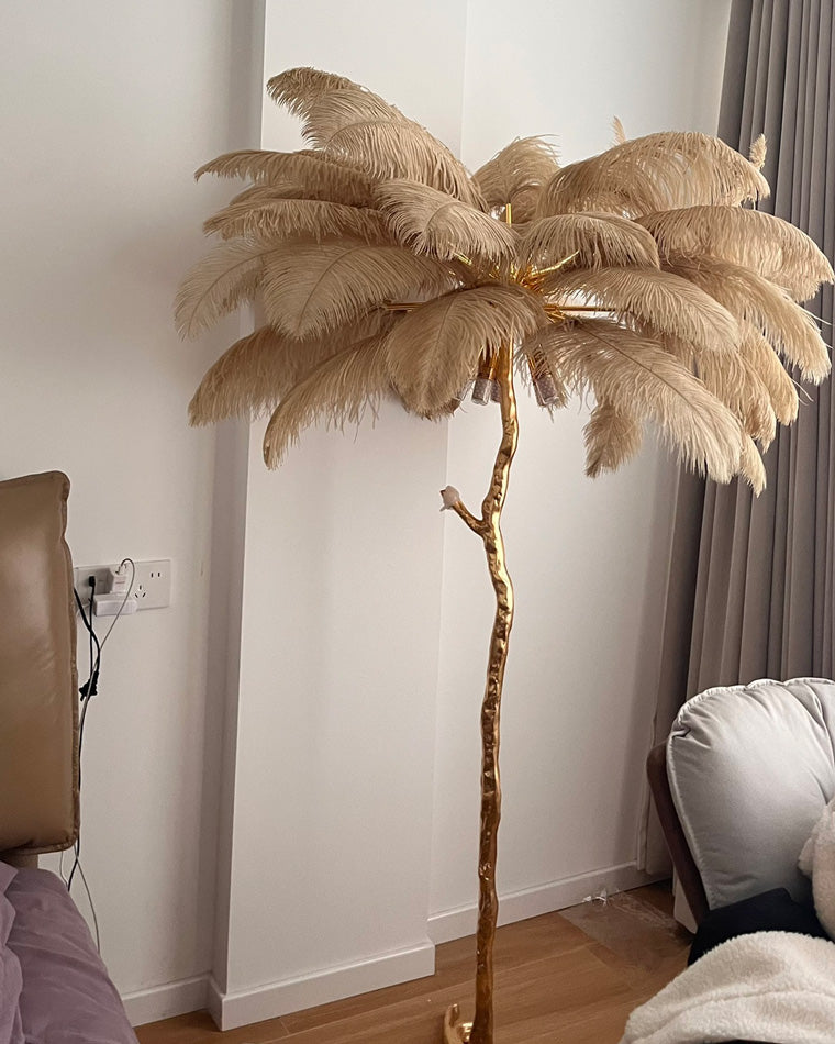 Homevator Feather Palm Tree Floor Lamp-HV7000