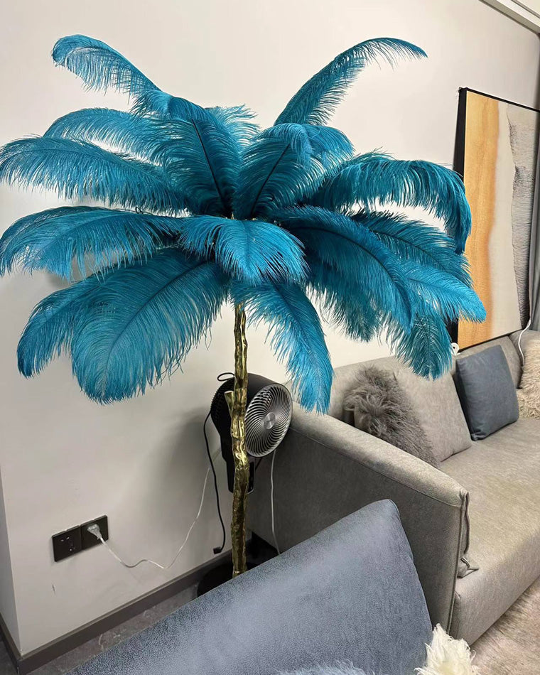 Homevator Feather Palm Tree Floor Lamp-HV7000
