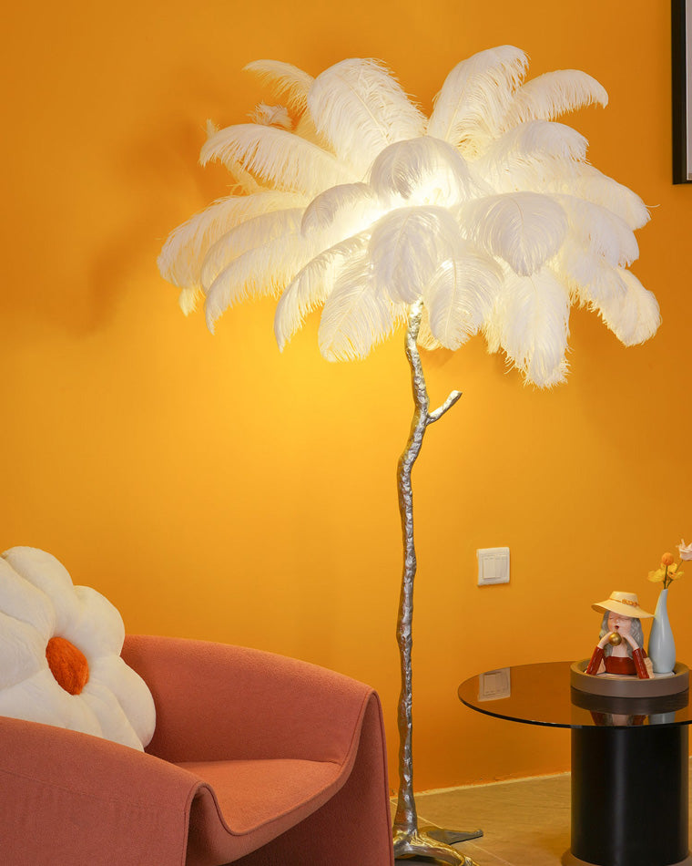 Homevator Feather Palm Tree Floor Lamp-HV7000