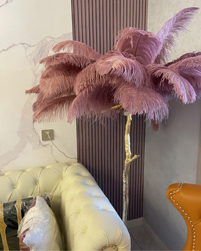 Homevator Feather Palm Tree Floor Lamp-HV7000