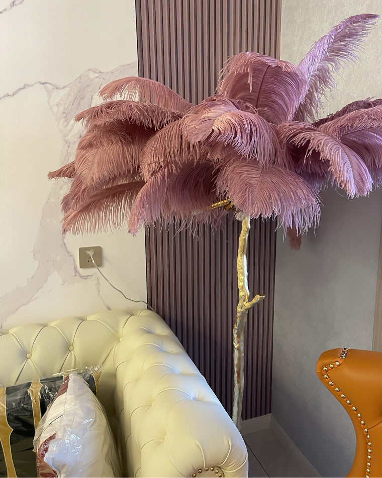 Homevator Feather Palm Tree Floor Lamp-HV7000