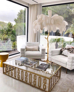 Homevator Feather Palm Tree Floor Lamp-HV7000