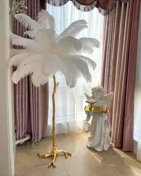 Homevator Feather Palm Tree Floor Lamp-HV7000