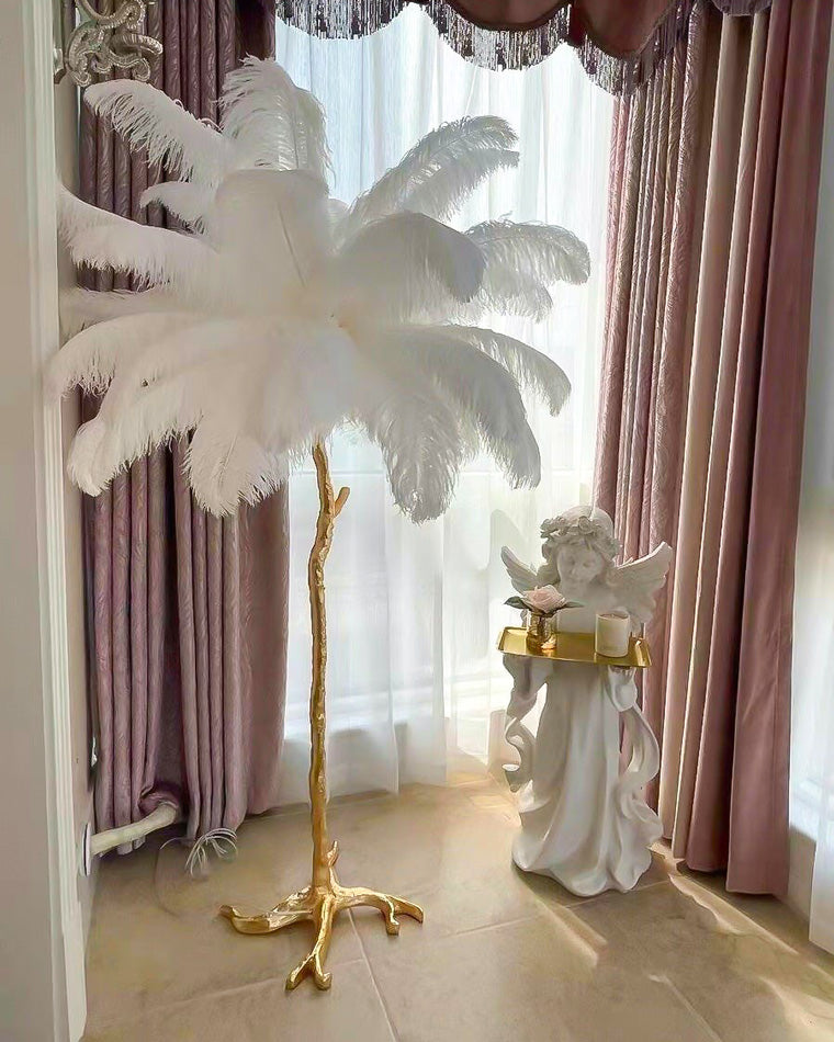 Homevator Feather Palm Tree Floor Lamp-HV7000