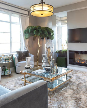 Homevator Feather Palm Tree Floor Lamp-HV7000