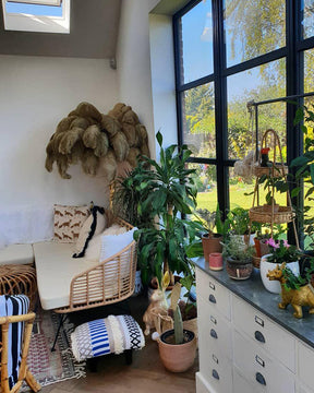 Homevator Feather Palm Tree Floor Lamp-HV7000