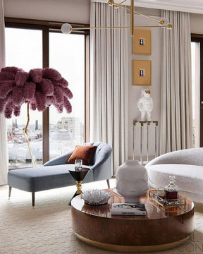 Homevator Feather Palm Tree Floor Lamp-HV7000