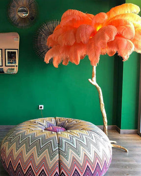 Homevator Feather Palm Tree Floor Lamp-HV7000