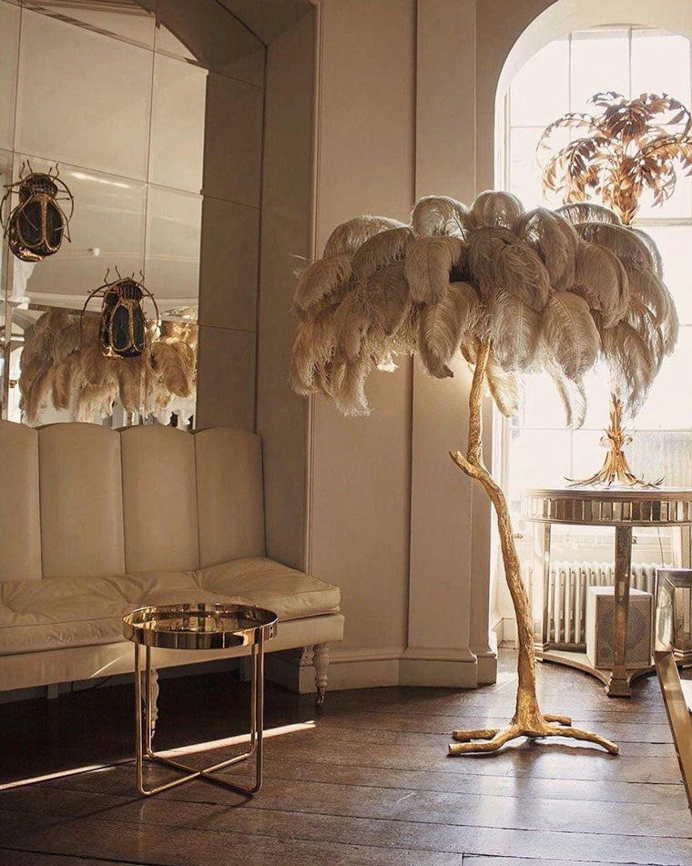 Homevator Feather Palm Tree Floor Lamp-HV7000