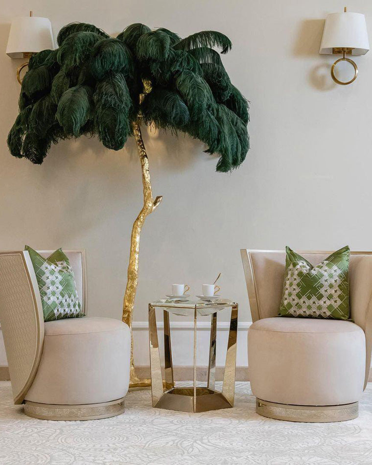 Homevator Feather Palm Tree Floor Lamp-HV7000