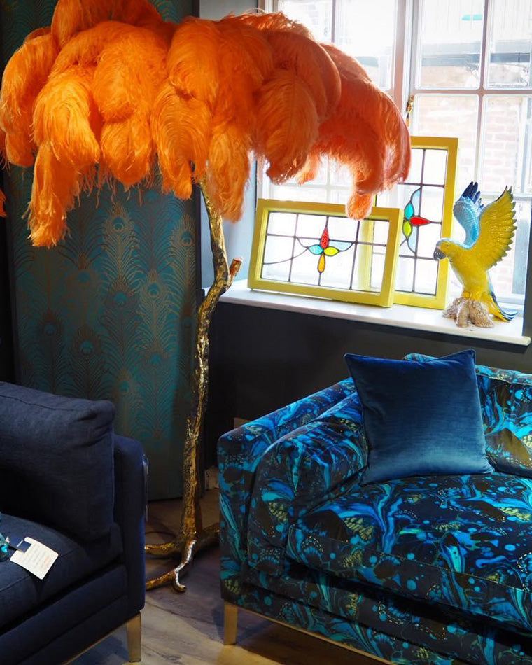 Homevator Feather Palm Tree Floor Lamp-HV7000