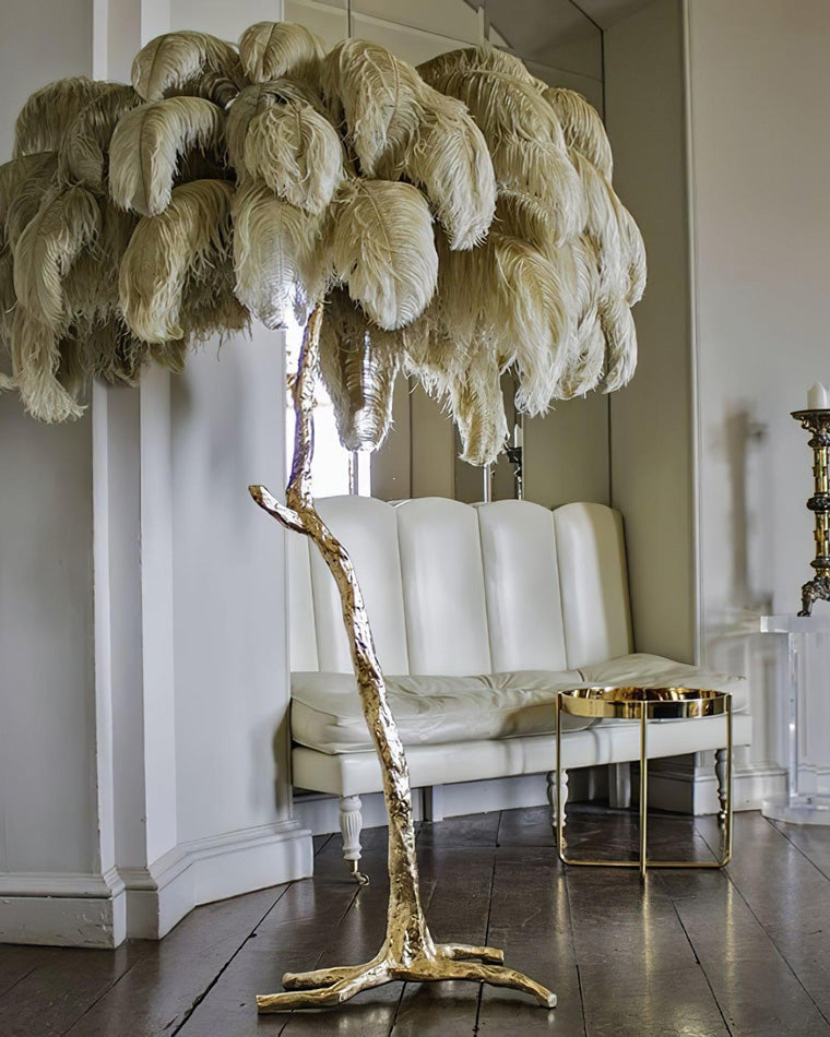 Homevator Feather Palm Tree Floor Lamp-HV7000