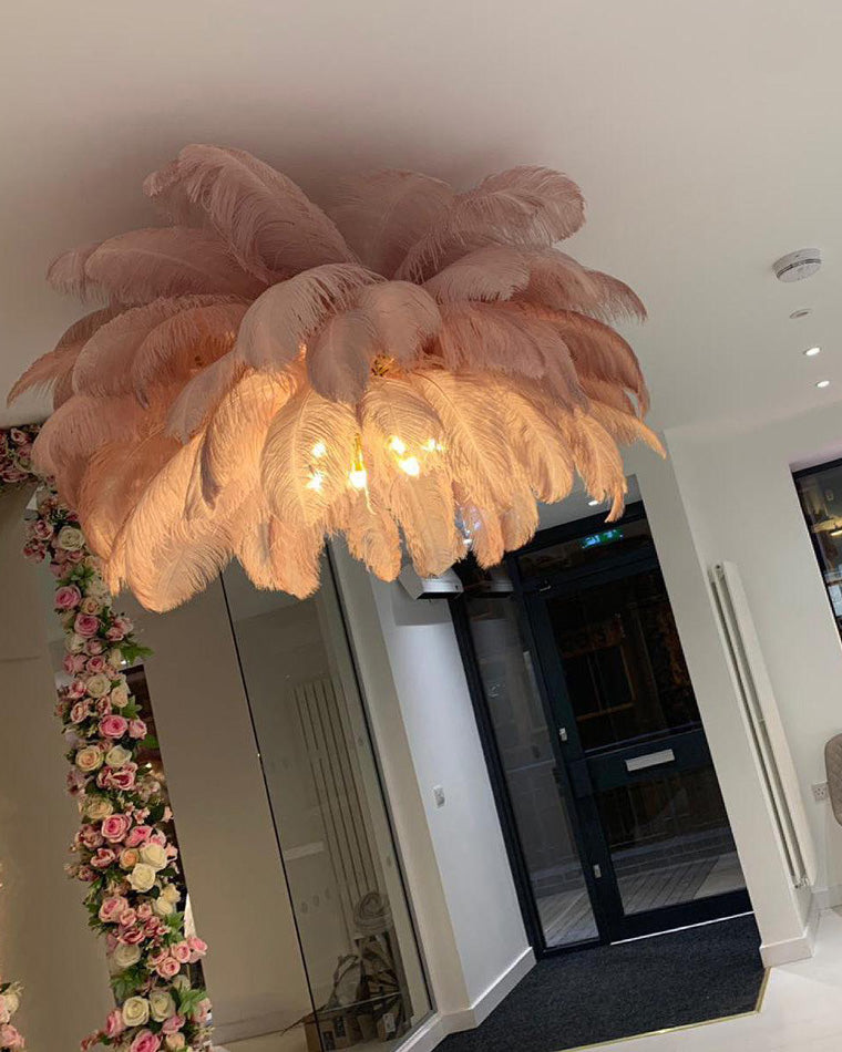 Homevator Feather Palm Tree Floor Lamp-HV7000