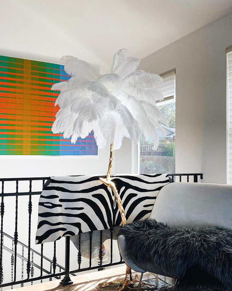 Homevator Feather Palm Tree Floor Lamp-HV7000