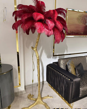 Homevator Feather Palm Tree Floor Lamp-HV7000