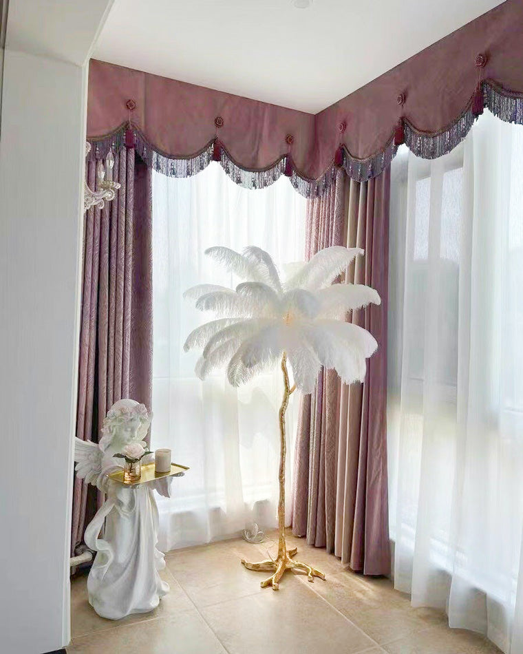 Homevator Feather Palm Tree Floor Lamp-HV7000