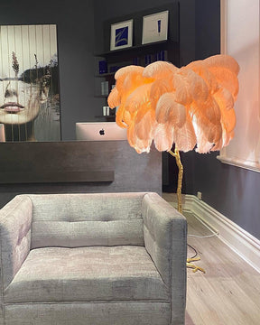 Homevator Feather Palm Tree Floor Lamp-HV7000