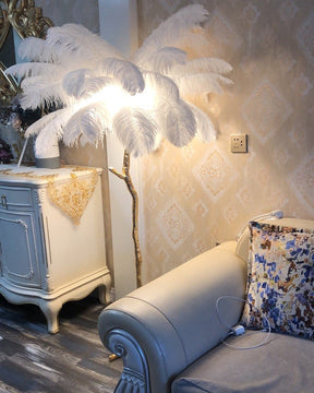 Homevator Feather Palm Tree Floor Lamp-HV7000