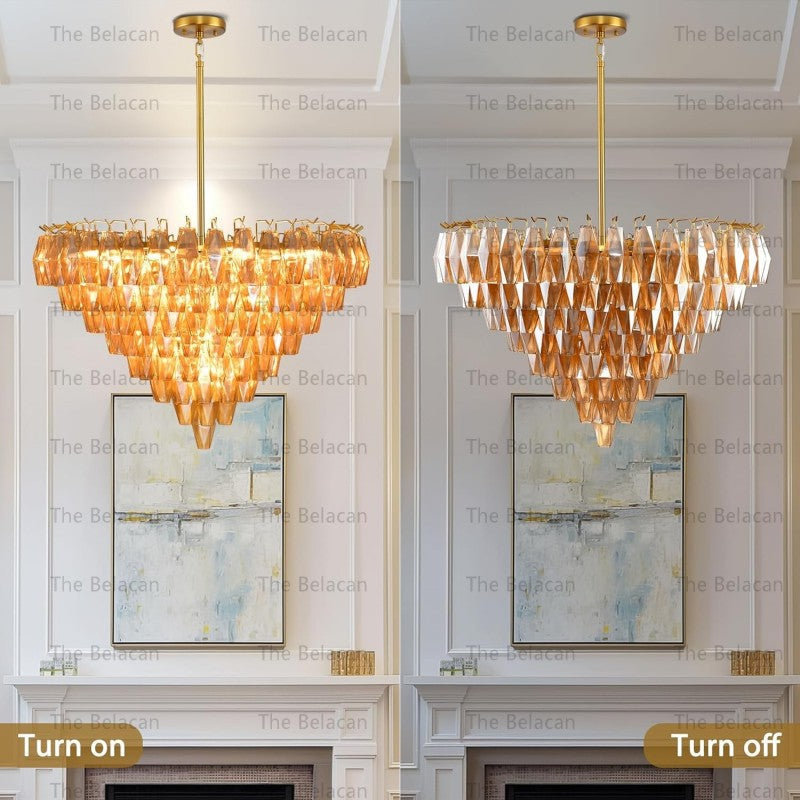 Modern Chara Round Chandelier 38" - detail 10